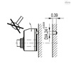 Elesa Mechanical position Indicators, DD50-FN-02.0-S-C2 F.10-SST DD50